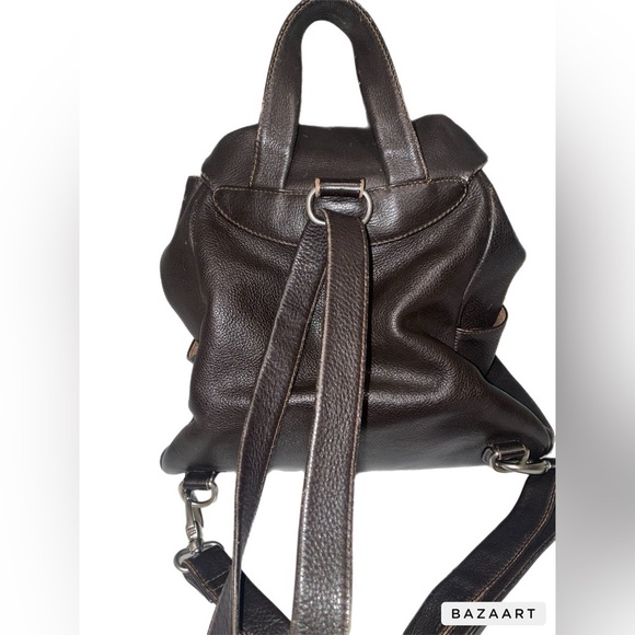 black leather nappy backpack Baby Essentials Vegan Leather Diaper Bag